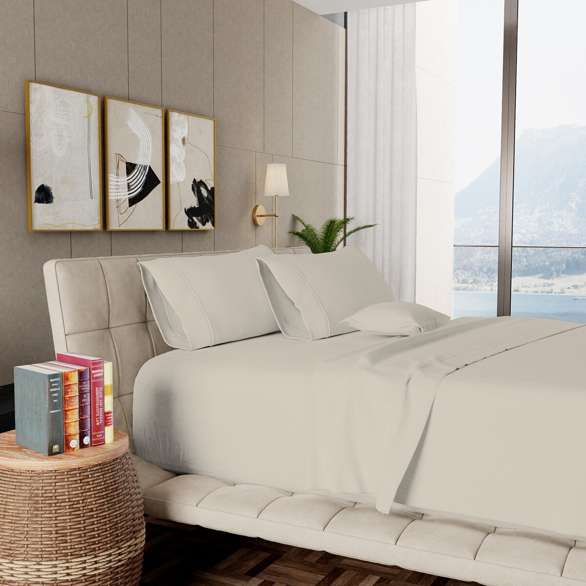 Aireolux 1000 Thread Count Ultra-Soft & Silky Luxury Egyptian Cotton Sheet Set