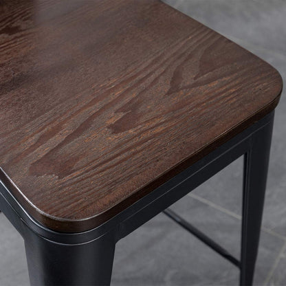 Andeworld farmhouse bar stools ,counter height bar stools set of 4 - Set of 4