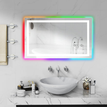 Anti-Fog RGB Backlit & LED Frontlit Bathroom Mirror