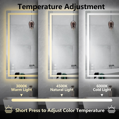 Anti-Fog RGB Backlit & LED Frontlit Bathroom Mirror