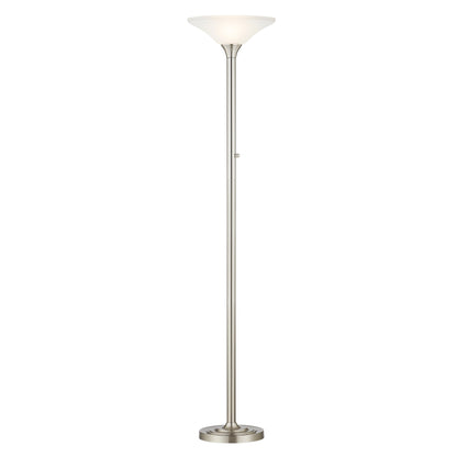 Artiva USA 71 LED Torchiere Floor Lamp with Hammered Glass Shades - 71