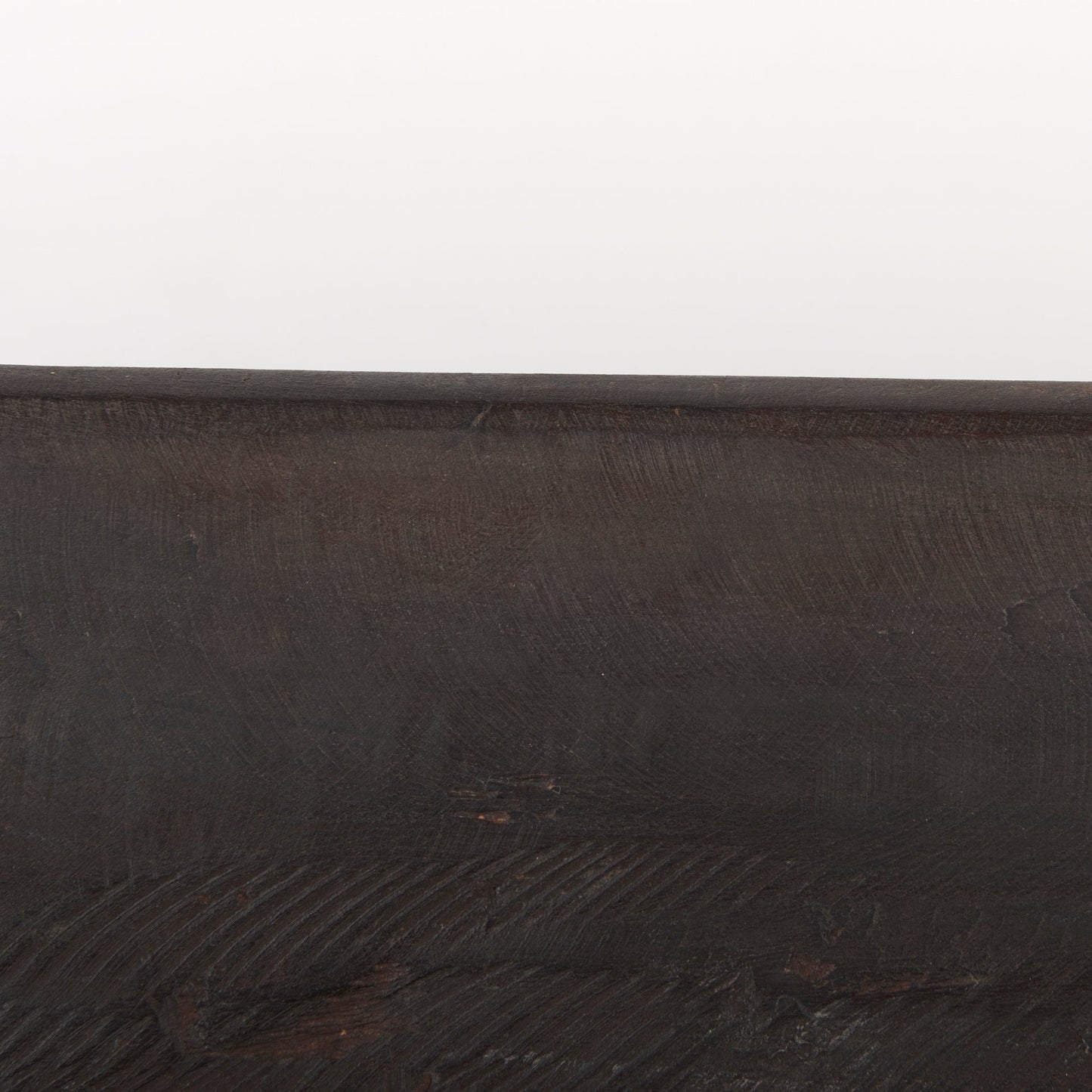 Athena Extra Large Oblong Black-Brown Reclaimed Wood Bowl - 26.0L x 10.0W x 7.0H