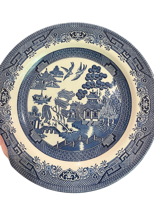 Vintage Repro. Blue Willow Dinner Plate - 1940s