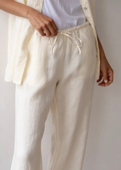 Donni Linen Drawstring Pant