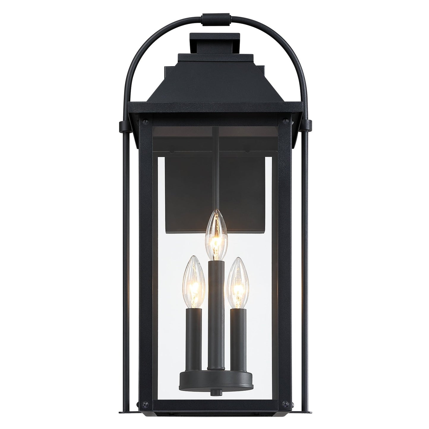 Brits Black Outdoor Wall Lantern Sconce Light