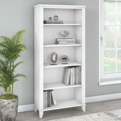 Bush Furniture Somerset Tall 5 Shelf Bookcase with Adjustable Shelves