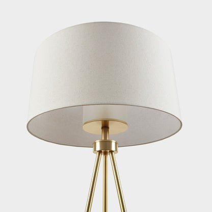 INK+IVY Pacific Metal Tripod Floor Lamp with Glass Shade