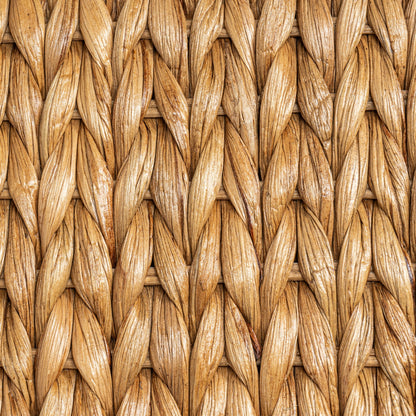 happimess Hyacinth/Wood Underbed Storage Bin with Wheels & Handles