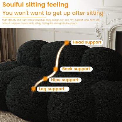 Cloud Shaped Couches for Living Room, Modern Comfy Compressed Sofa, Cloud Shaped Leisure Sofa for Bedroom, Apartment