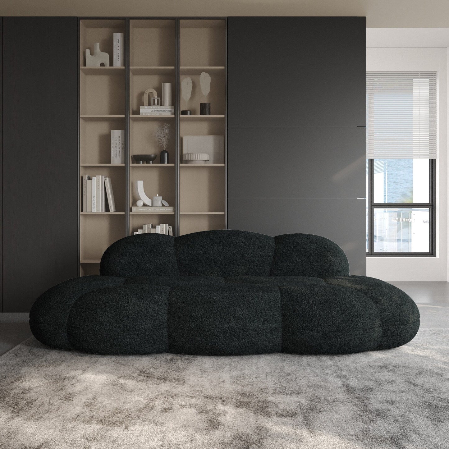 Cloud Shaped Couches for Living Room, Modern Comfy Compressed Sofa, Cloud Shaped Leisure Sofa for Bedroom, Apartment