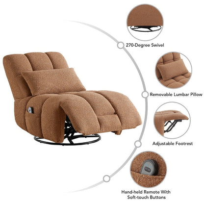 Cole Power Recliner Chair Swivel Glider with Lumbar Support