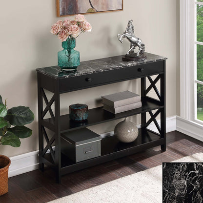 Convenience Concepts Oxford 1 Drawer Console Table with Shelves