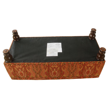 Copper Grove Muscari Upholstered Storage Bench with Nailhead Trim