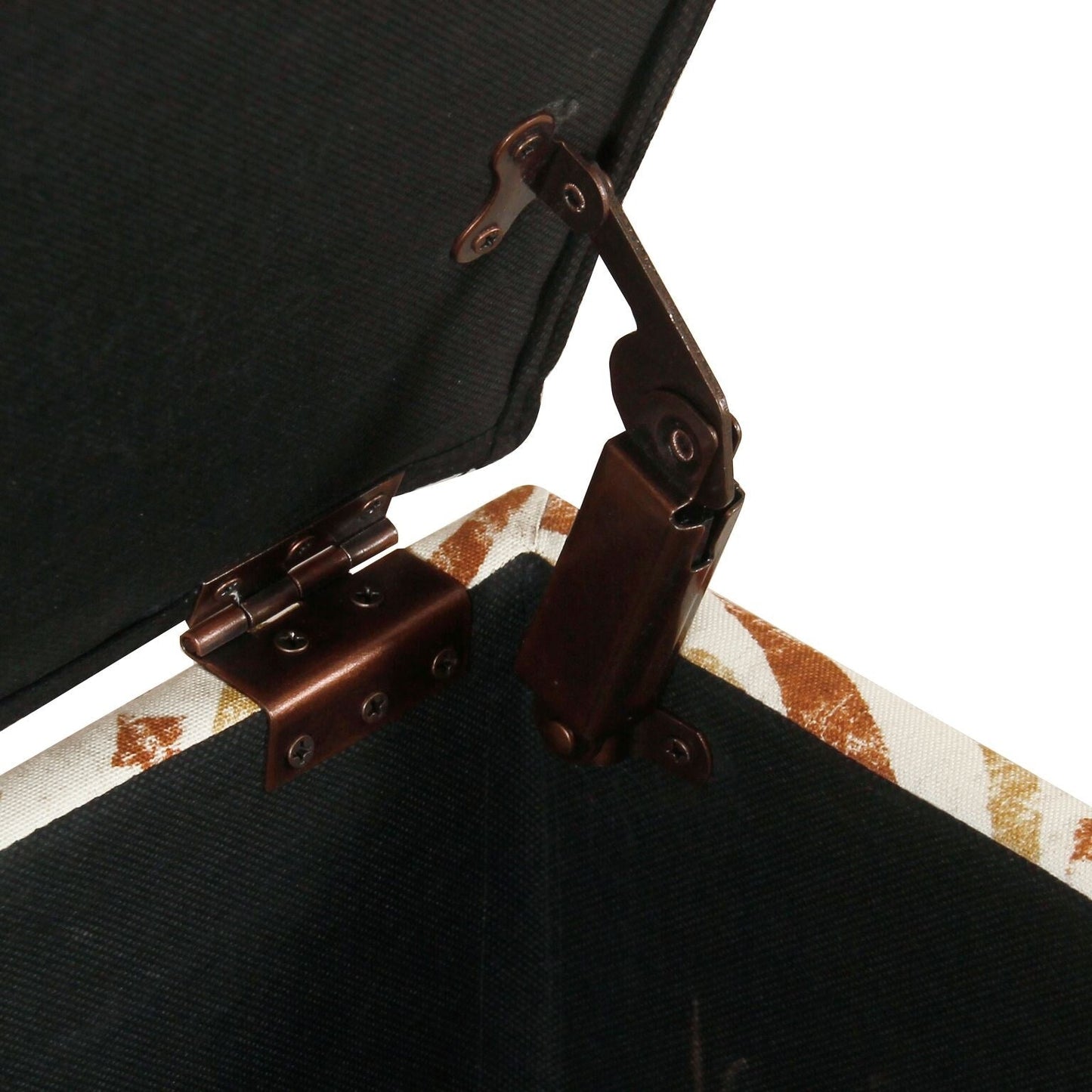 Copper Grove Muscari Upholstered Storage Bench with Nailhead Trim