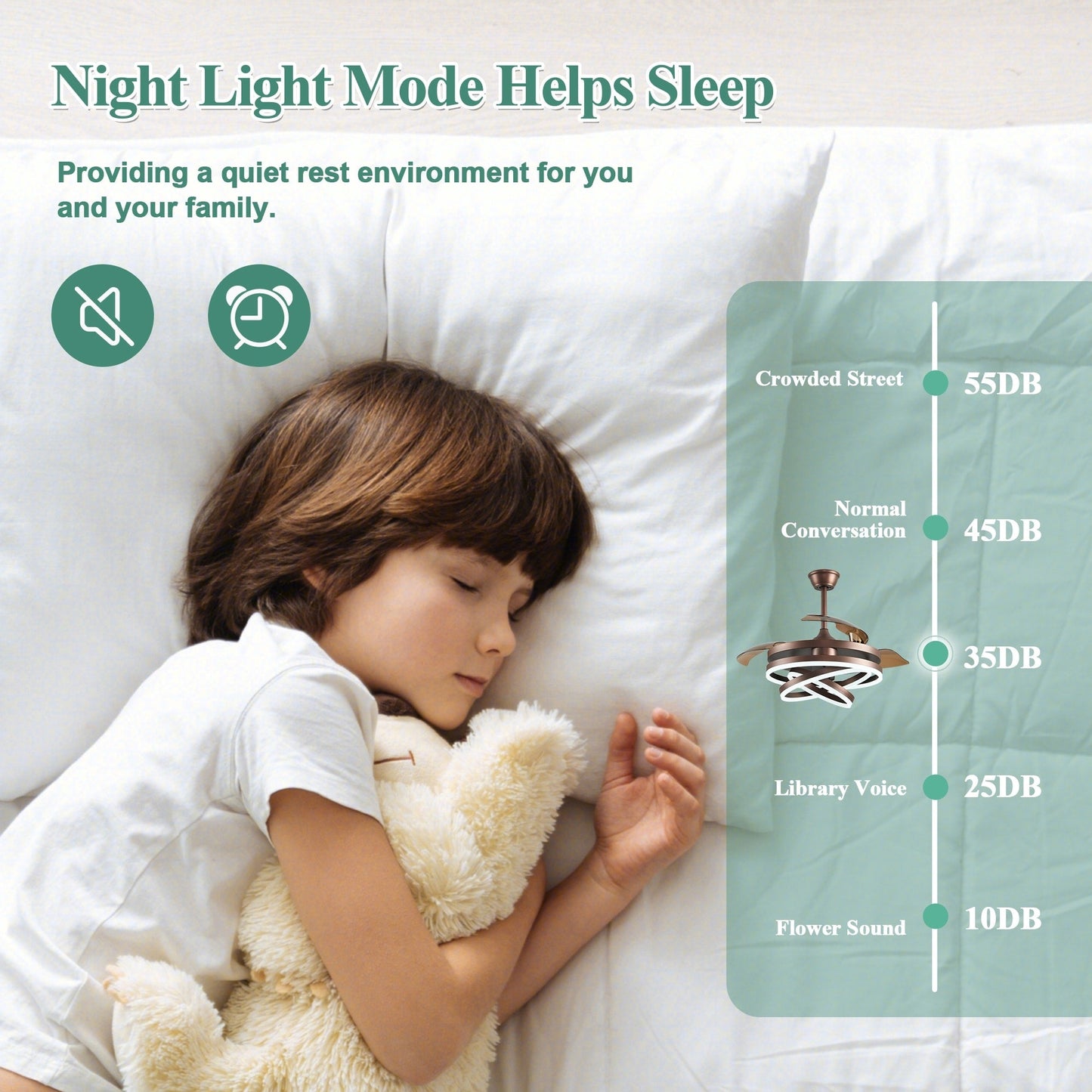 Cusp Barn 42 Retractable Ceiling Fan with Lights and Remote DIY Shape Fandelier Modern Silent DC Motor LED Ceiling Light