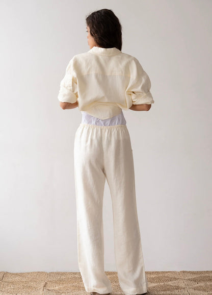 Donni Linen Drawstring Pant