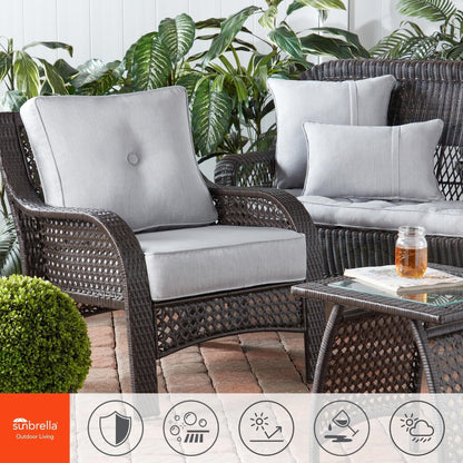 Sunbrella 2-Piece Premium Deep Seat Outdoor Cushion Set