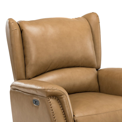 Eduardo Genuine Leather Power Recliner with USB Port Set of 2