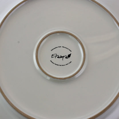 Elama Marketplace Favorites16pc Dinnerware Set in Embossed White