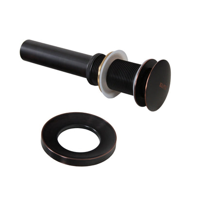 Elite Oil-rubbed Bronze Tall Single-handle Bathroom Vessel Faucet and Pop-up Drain