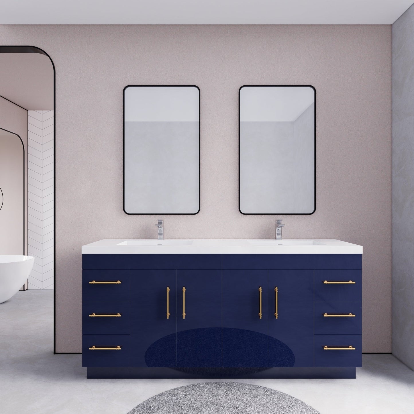 Eliza 72'' Freestanding Vanity with Double Sink