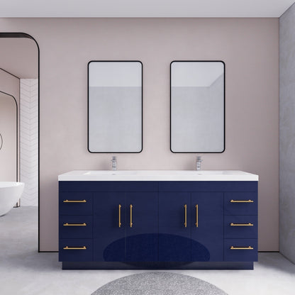 Eliza 72'' Freestanding Vanity with Double Sink