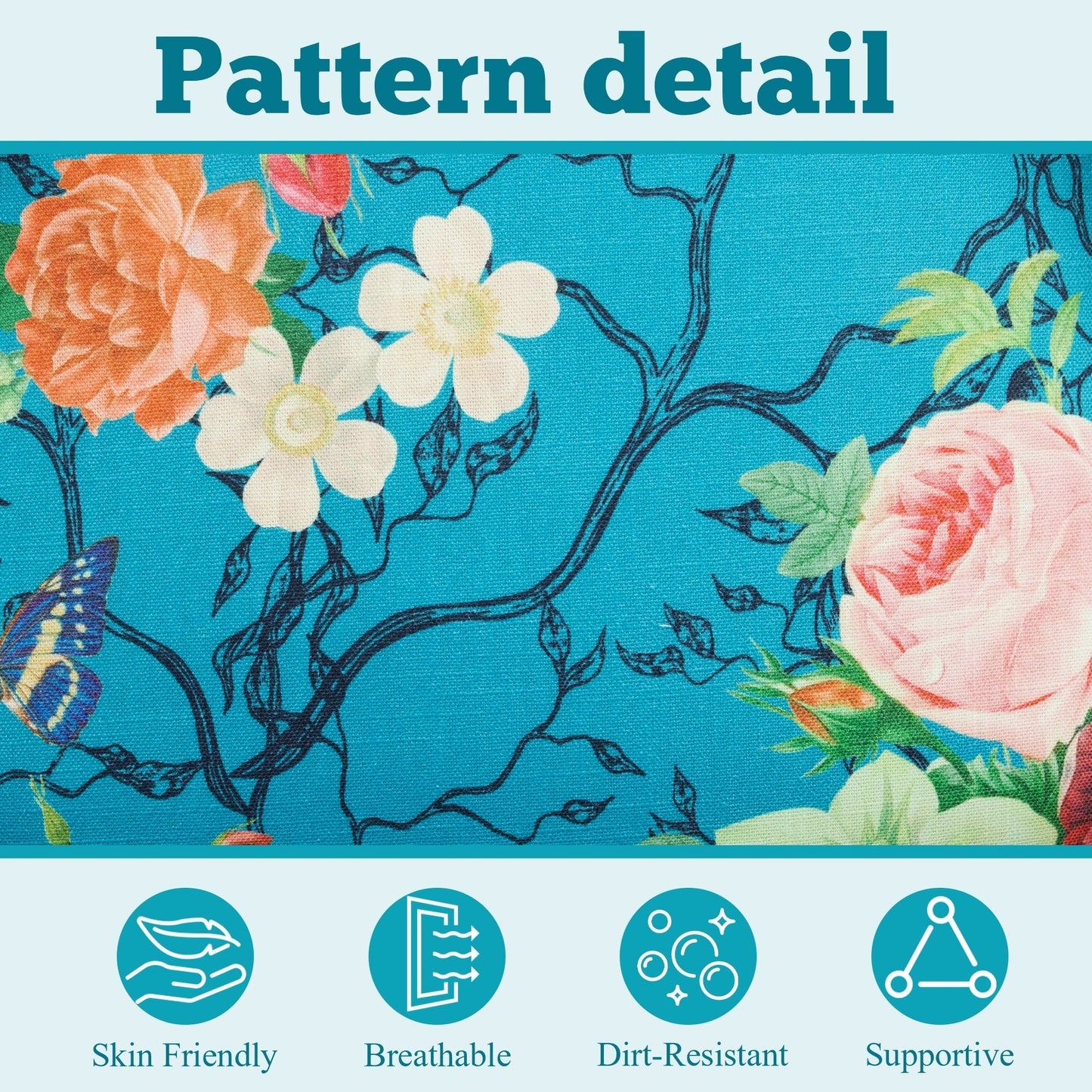 Erommy Modern Accent Chair, High Back Armchair, Upholstered Fabric Button Single Sofa with Wooden Legs for Living Room