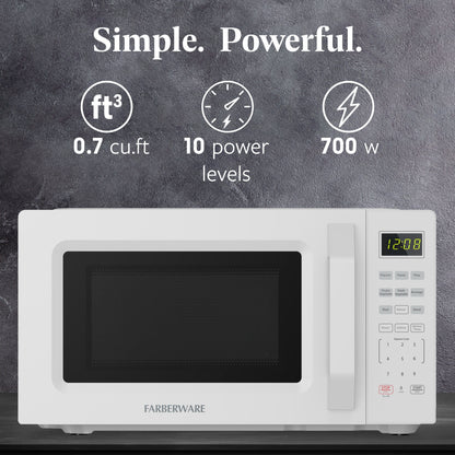 Farberware 700-Watt Compact Countertop Microwave