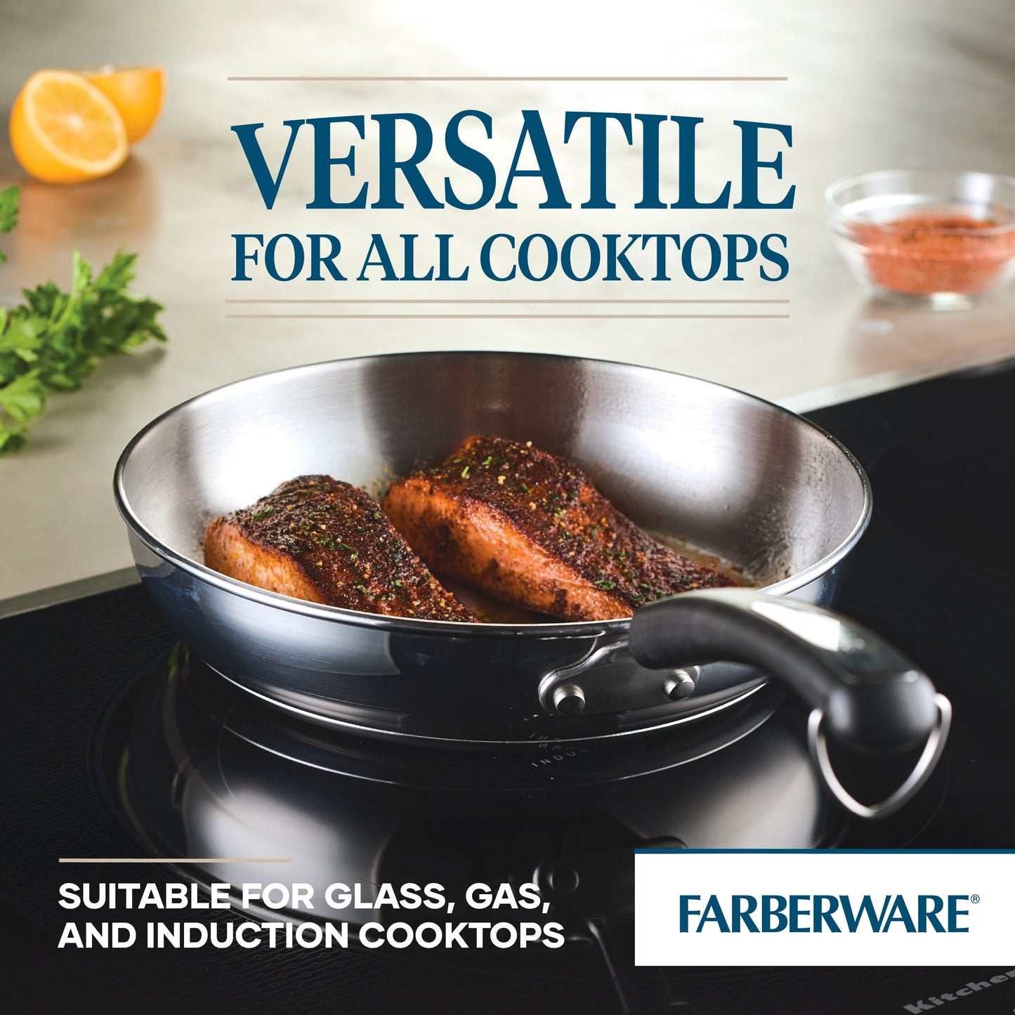 Farberware Brilliance Stainless Steel Cookware Set, 10 Piece