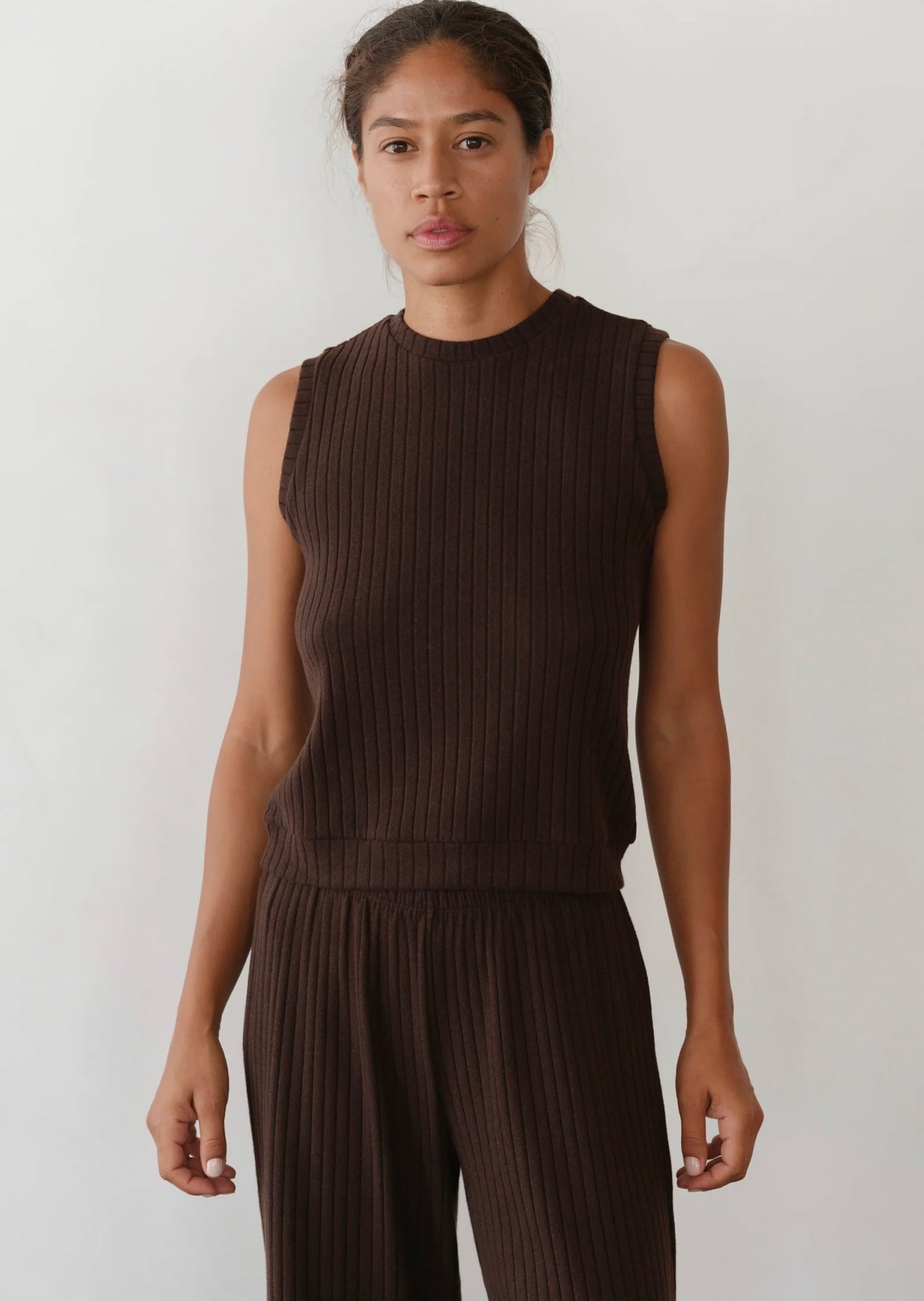 Donni Sweater Rib Shell