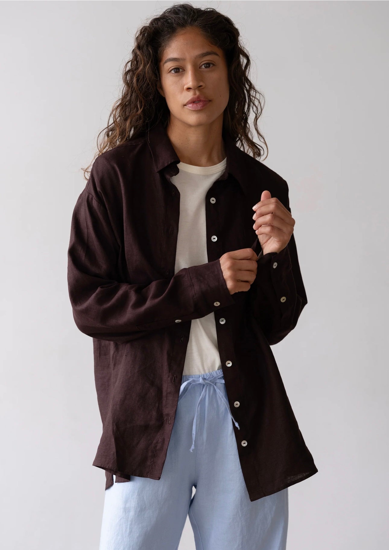 Donni Linen Relaxed Shirt