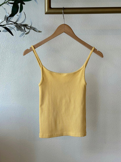 Donni Rib Spaghetti Tank
