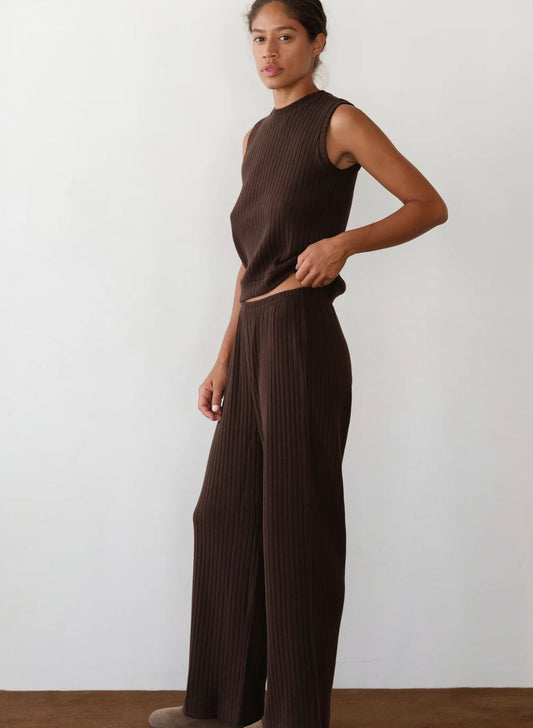 Donni Sweater Rib Simple pant