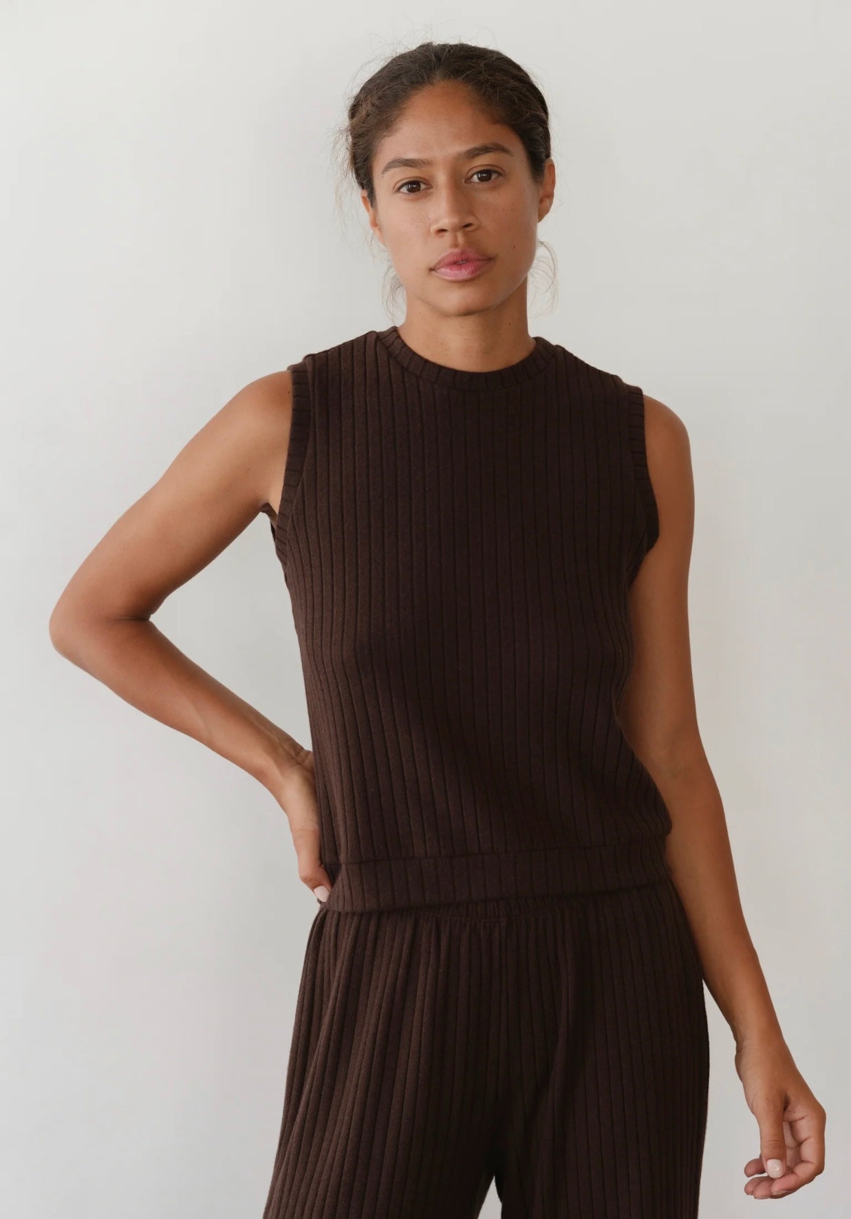 Donni Sweater Rib Shell