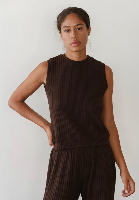 Donni Sweater Rib Shell