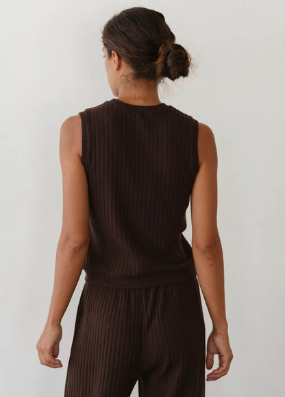 Donni Sweater Rib Shell