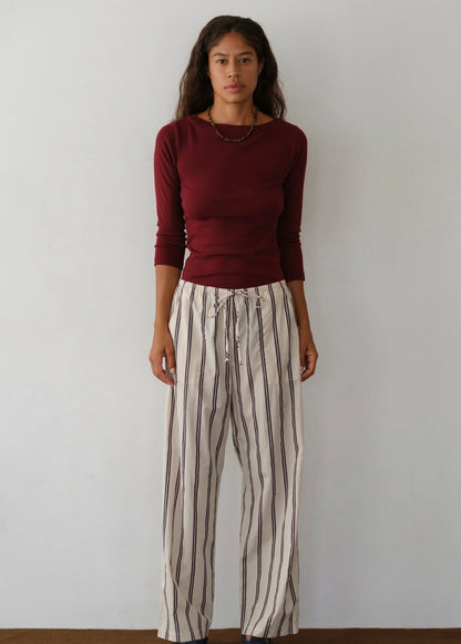 Donni Pop Stripe Drawstring Pant