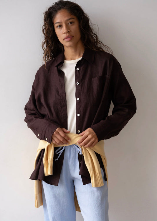 Donni Linen Relaxed Shirt