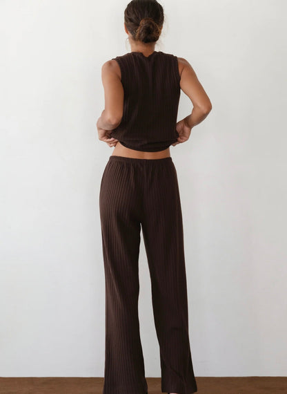 Donni Sweater Rib Simple pant