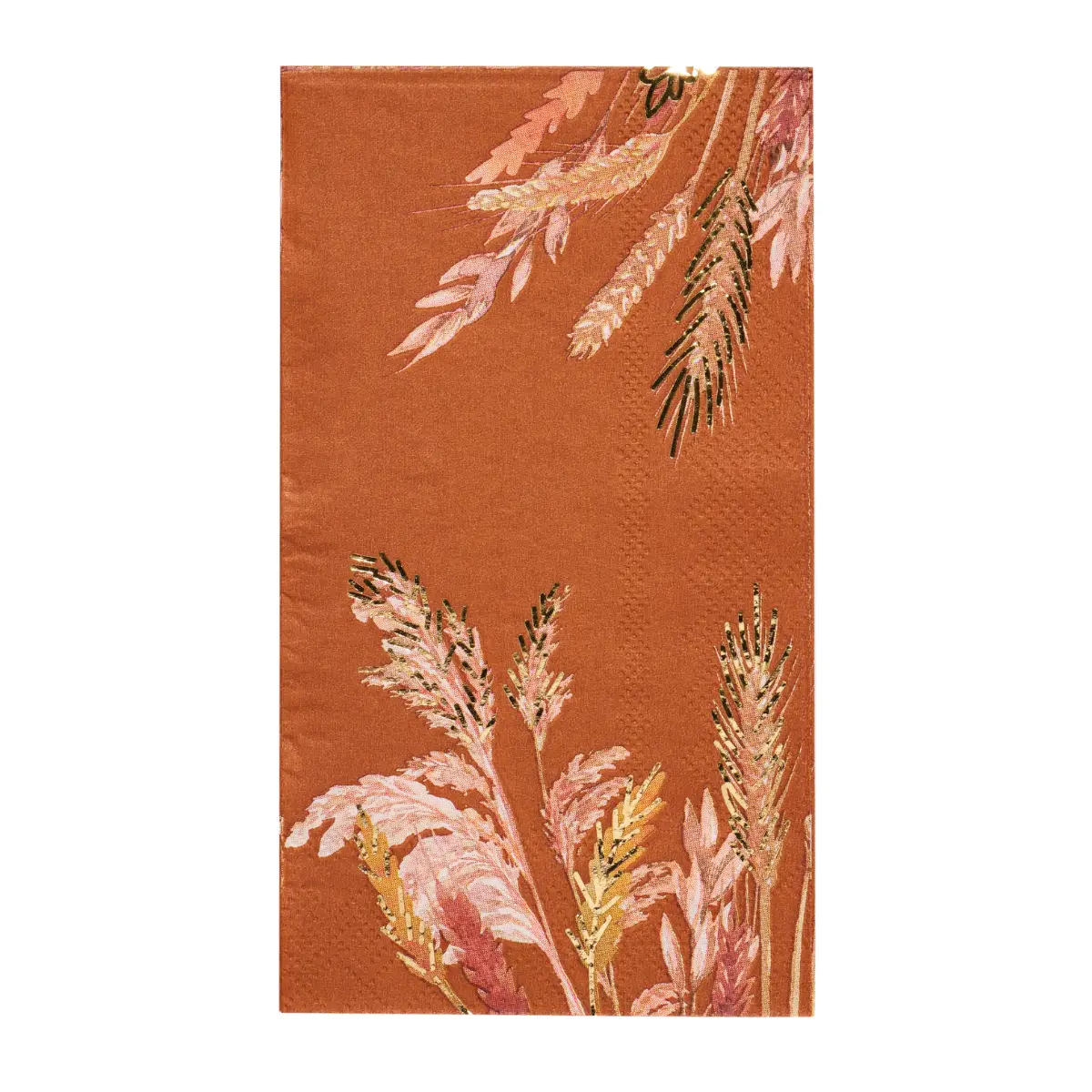 Harvest Wheat Guest Towel Napkins - metal