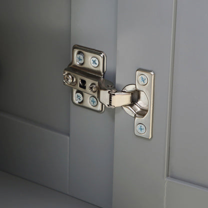 HOMCOM Rolling Kitchen Island with Storage, Portable Kitchen Cart with Stainless Steel Top, Gray - N/A