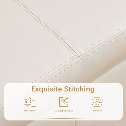 50.3 x 17.50 x 18 Upholstered Rectangular Storage Ottoman-Faux Leather