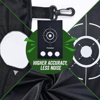 Haokelball Golf Net 10x7.5ft Golf Practice Net with Target Cloth Heavy Duty Golf Hitting Net