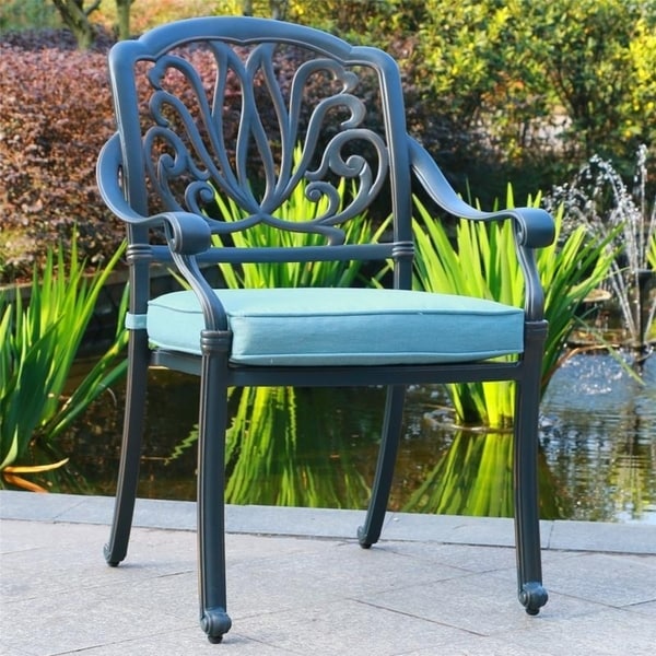 Manasquan 13-piece Gunmetal Aluminum Dining Set by Havenside Home