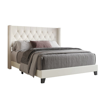 Homer Tufted Upholstered Panel Bed