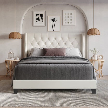 Homer Tufted Upholstered Panel Bed