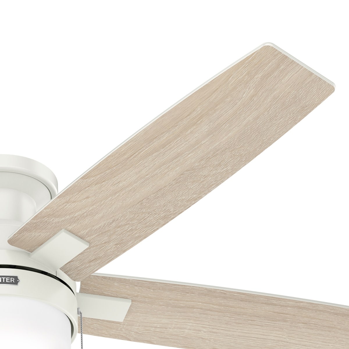 Hunter 52 Anisten Low Profile Ceiling Fan with LED Light and Pull Chain - Modern, Contemporary, Transitional