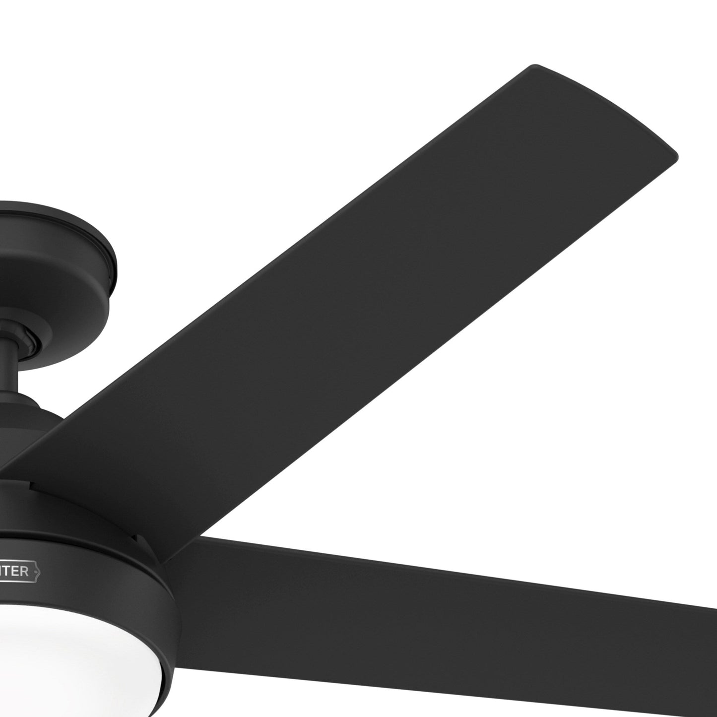 Hunter 52 Skyflow Outdoor Ceiling Fan w/ LED Light Kit, Wall Control - Coastal Modern Contemporary - WeatherMax - WET-RATED!