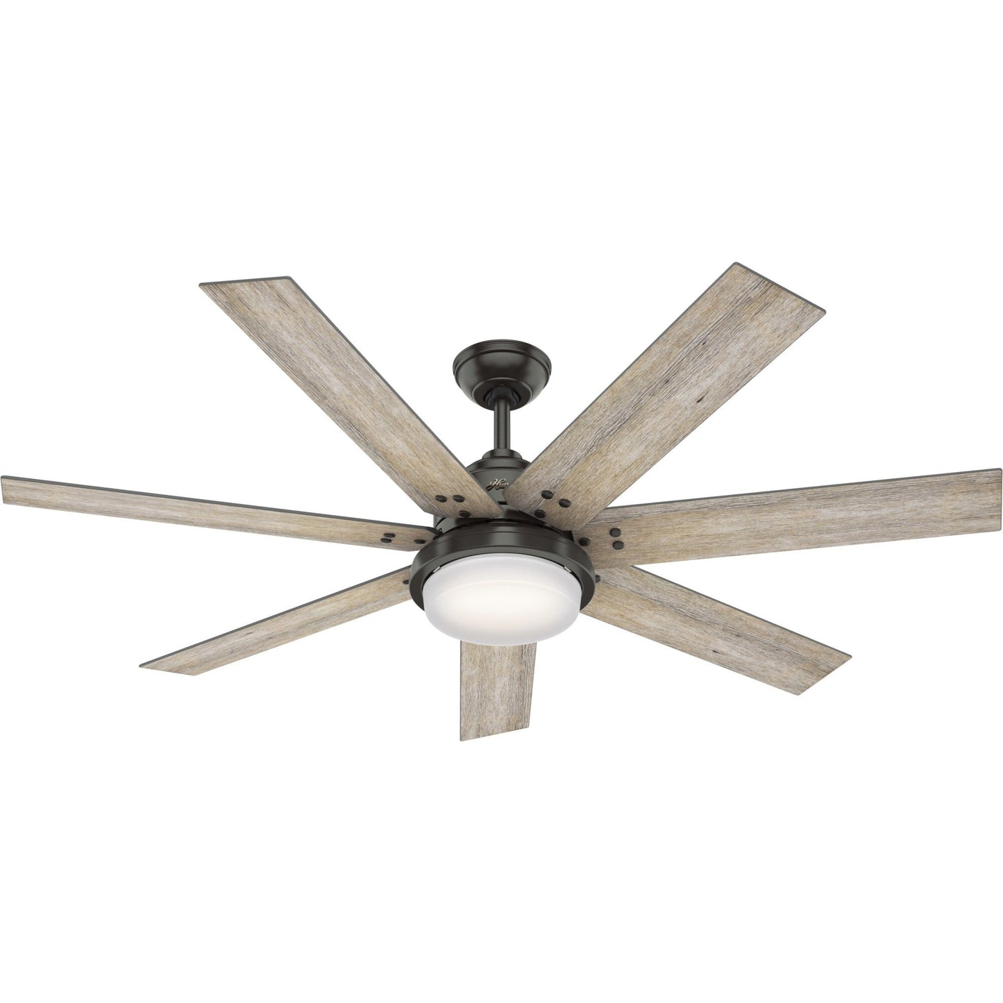Hunter WiFi Whittington Ceiling Fan with LED Light, Handheld Remote - Windmill - Industrial, Farmhouse, Rustic - SMART FAN!