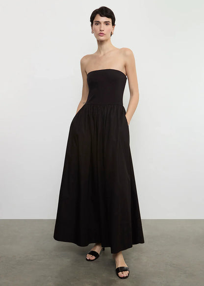 Enza Costa Cotton Resort Strapless Dress